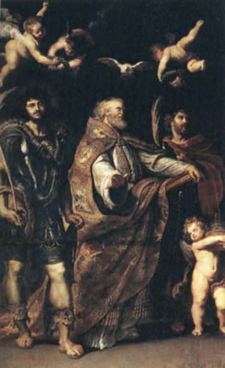 Peter Paul Rubens Saints Gregory,Maurus and Papianus (mk01) oil painting image